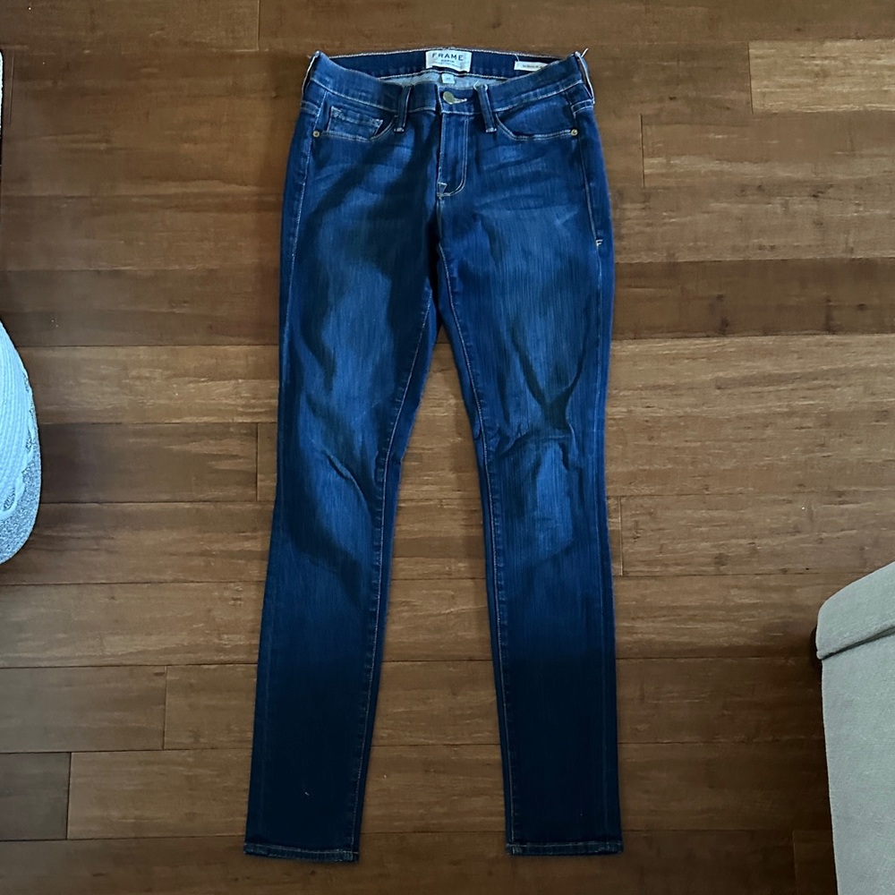 Frame Denim Indigo Skinny Jeans